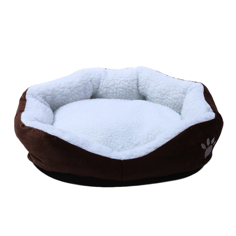 Pet Dog Bed House Warm Plush Dog Cushion Soft Puppy Kennel Sofa Washable Sleeping Nest Pet Bed Mats for Small Dogs Pet Products