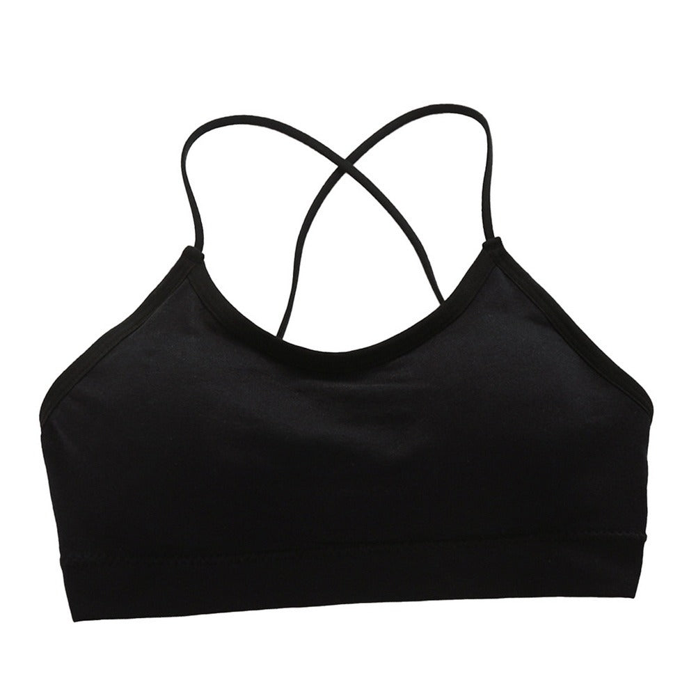 Sexy Bra Bandeau Crop Top Slim Spaghetti Strap Seamless Tube Top Backless Bralette Streetwear Lingerie Beauty Back Crop Tee
