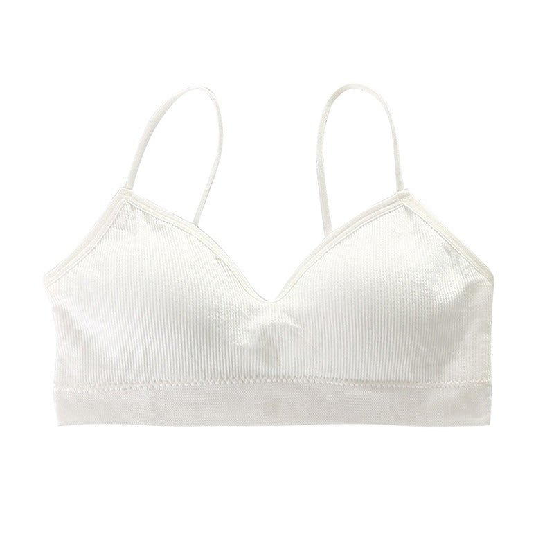 Sexy Bra Bandeau Crop Top Slim Spaghetti Strap Seamless Tube Top Backless Bralette Streetwear Lingerie Beauty Back Crop Tee