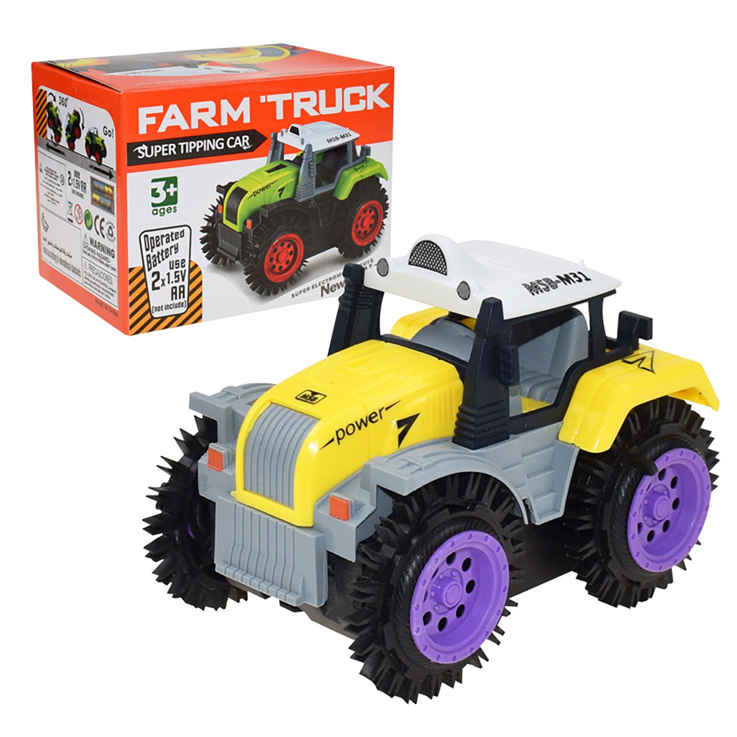 Stunt Electric Car Dumper Double Sided Tumbling Bucket Stunt Car Electric Toys 4WD Off-road Car Model Vehicle Toys For Kids