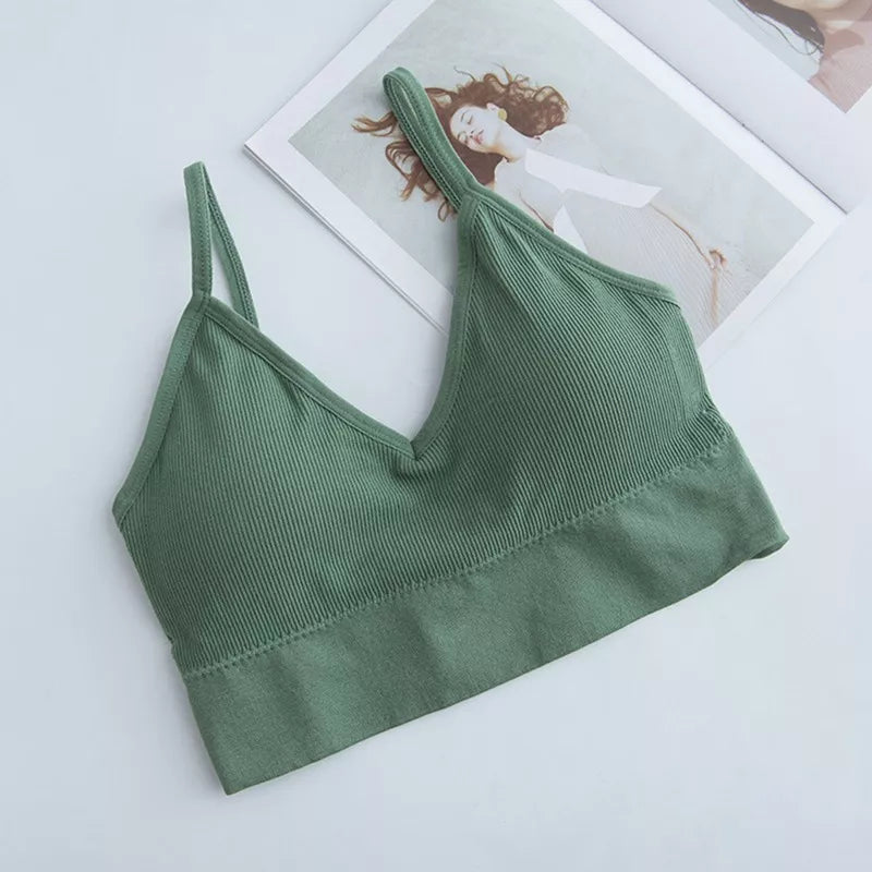 Womens Ribbed Sports Bra