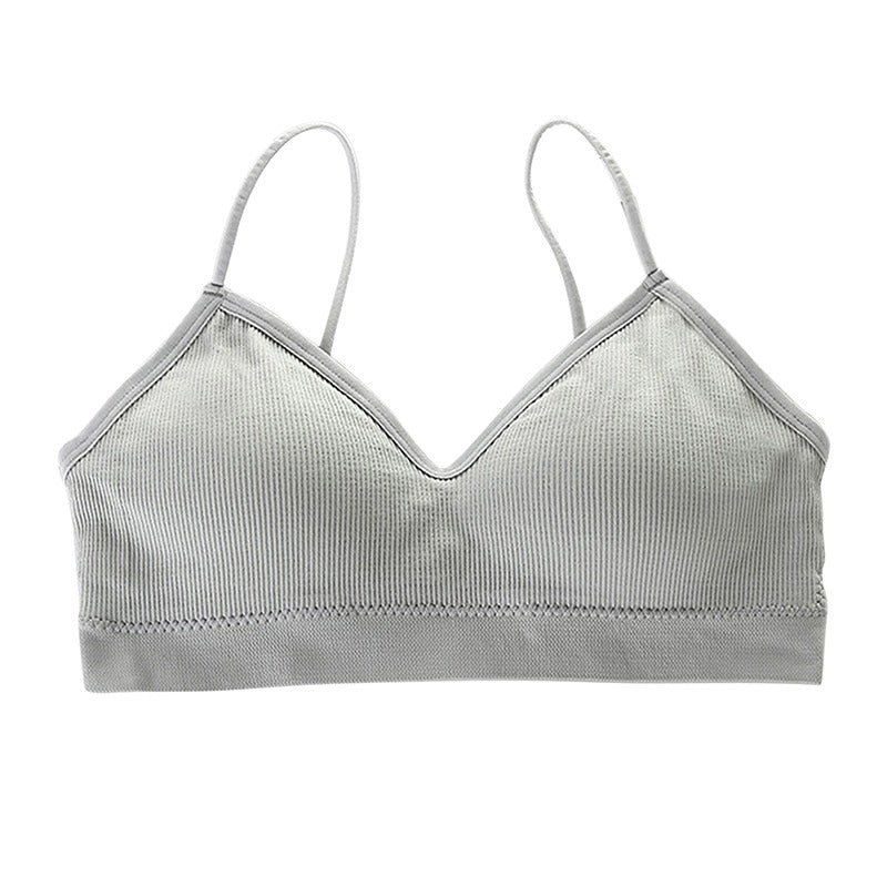 Sexy Bra Bandeau Crop Top Slim Spaghetti Strap Seamless Tube Top Backless Bralette Streetwear Lingerie Beauty Back Crop Tee