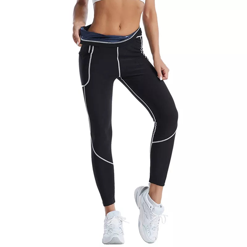Ladies ribbed sport leggins