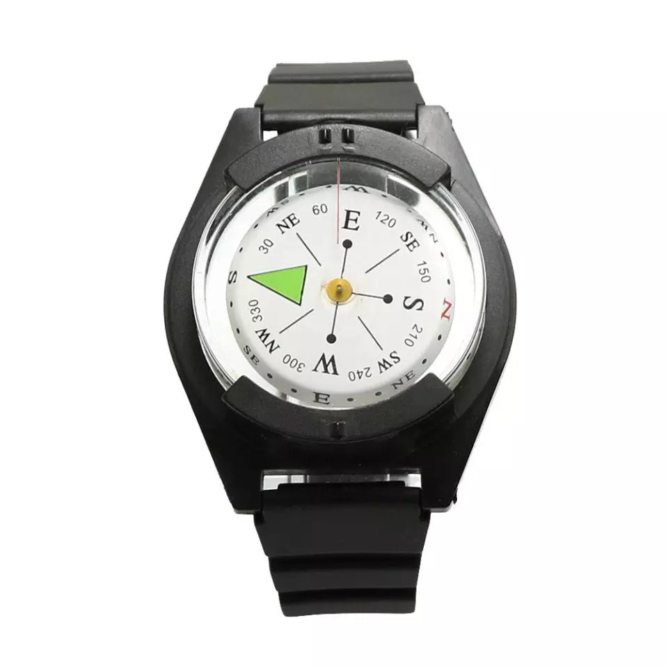 Outdoor Compass Hiking Camping Diving Precision Professional Wrist Diving Compass 50 M/164FT Compass Dial Waterproof