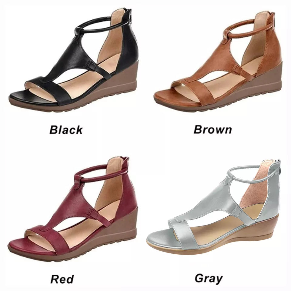 Womens Stripe Tennis Sandals