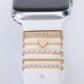 Decoration For Apple watch band Decorative Charms Diamond Jewelry iWatch/Galaxy watch 4/3 Bracelet silicone Strap Accessories