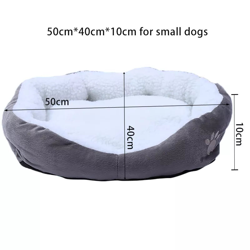 Pet Dog Bed House Warm Plush Dog Cushion Soft Puppy Kennel Sofa Washable Sleeping Nest Pet Bed Mats for Small Dogs Pet Products