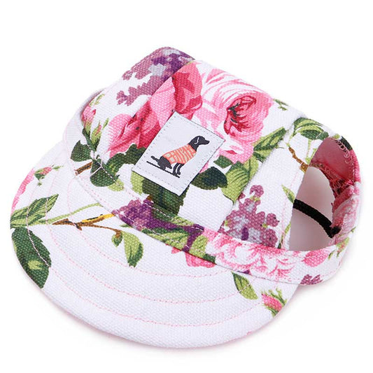 Dog Hat Summer shade puppy hats Cat  hat Visor Cap With Ear Holes Pet Products Outdoor Accessories Sun Hat