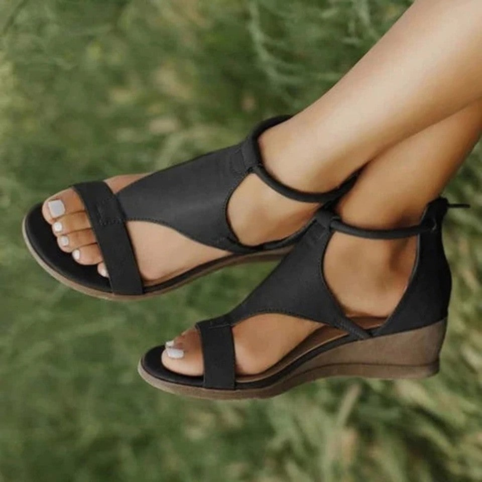 Womens Stripe Tennis Sandals