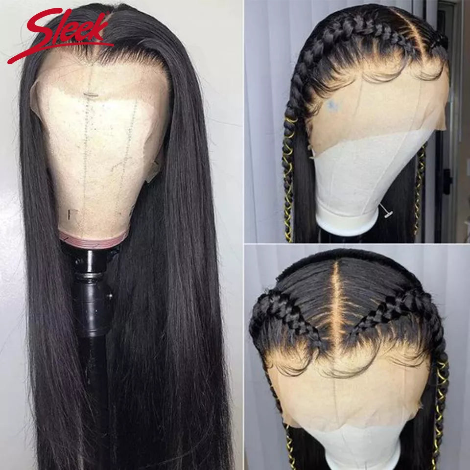 Peruvian 13x4 Lace Front Human Hair Wigs Straight T Part Human Hair Wigs For Black Women 13x6 Lace Frontal Wig 4x4 Lace Wigs