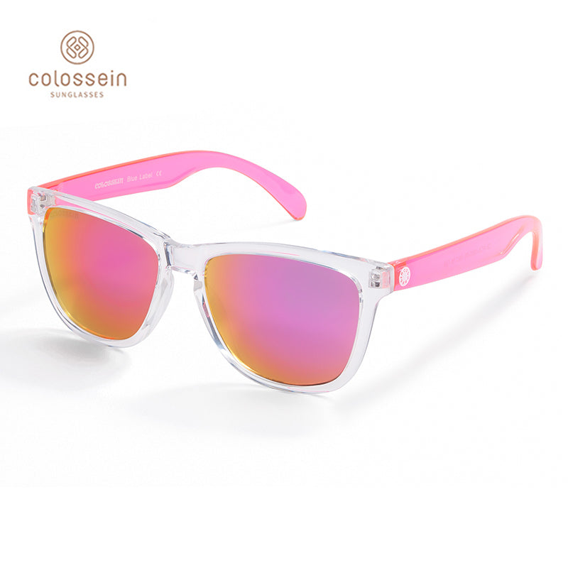 Transparent Rose Mirror Sunglasses