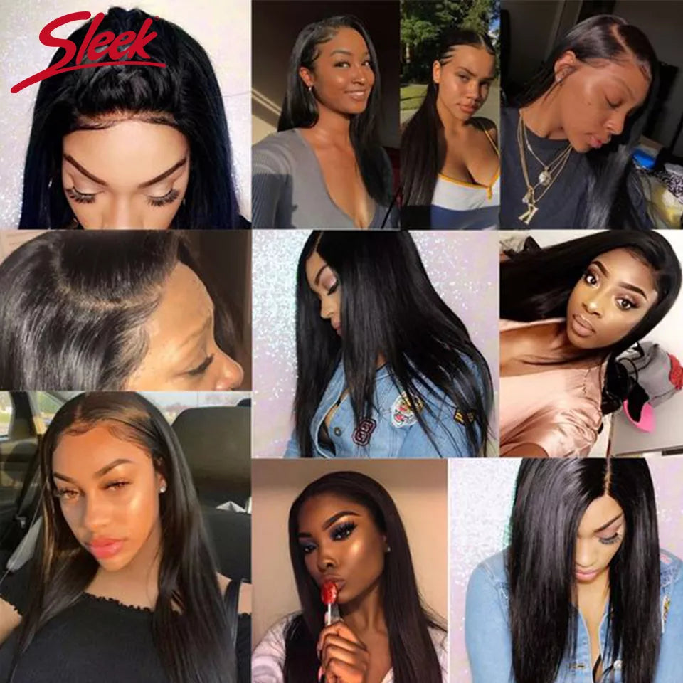 Peruvian 13x4 Lace Front Human Hair Wigs Straight T Part Human Hair Wigs For Black Women 13x6 Lace Frontal Wig 4x4 Lace Wigs