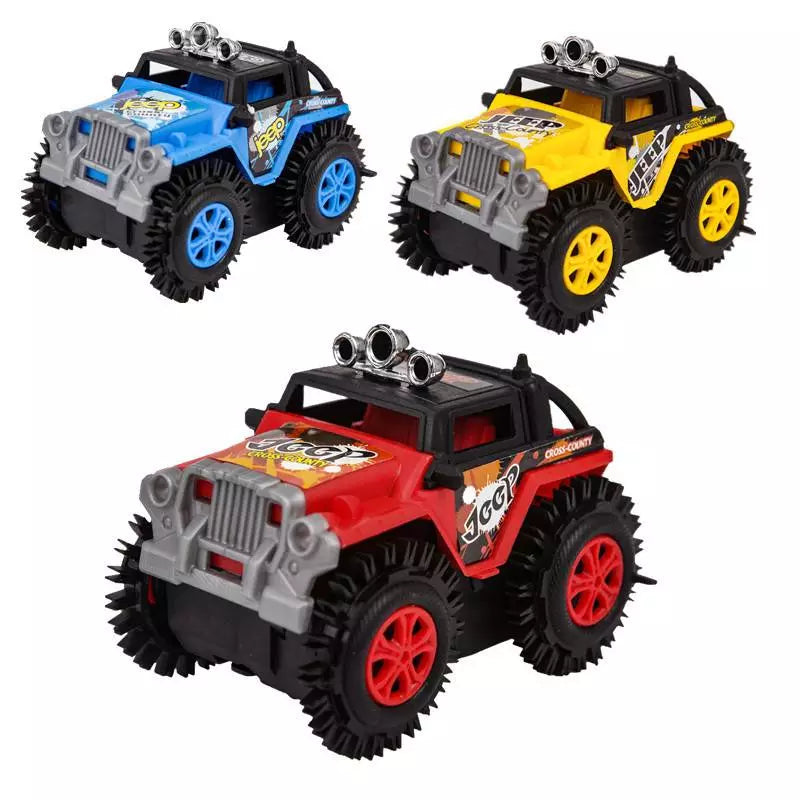 Stunt Electric Car Dumper Double Sided Tumbling Bucket Stunt Car Electric Toys 4WD Off-road Car Model Vehicle Toys For Kids