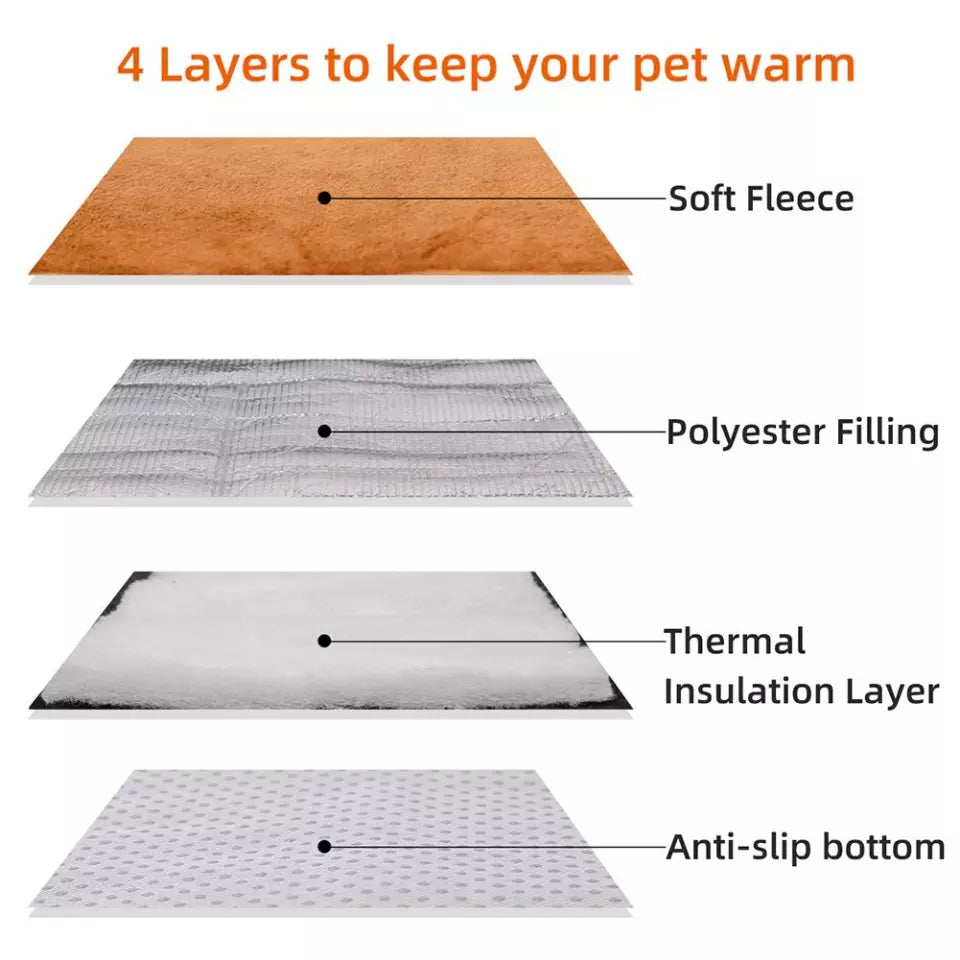 Pet Blanket Dog Bed Self Heating Pet Pads Dog Blanket Cat Bed Pet Thermal Mat Blanket Winter Thicken Warm Sleeping Beds For Pets