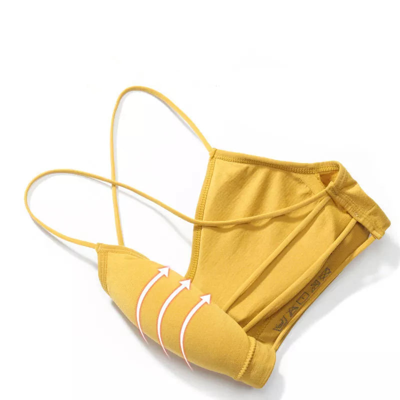 Sexy Bra Bandeau Crop Top Slim Spaghetti Strap Seamless Tube Top Backless Bralette Streetwear Lingerie Beauty Back Crop Tee