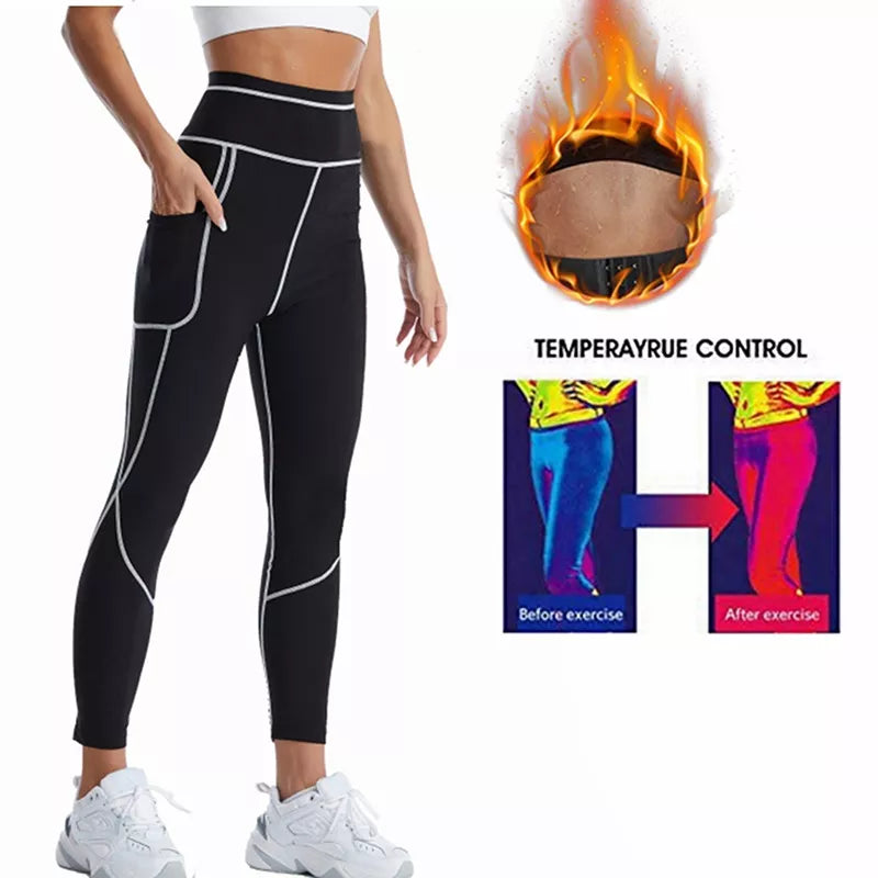 Ladies ribbed sport leggins