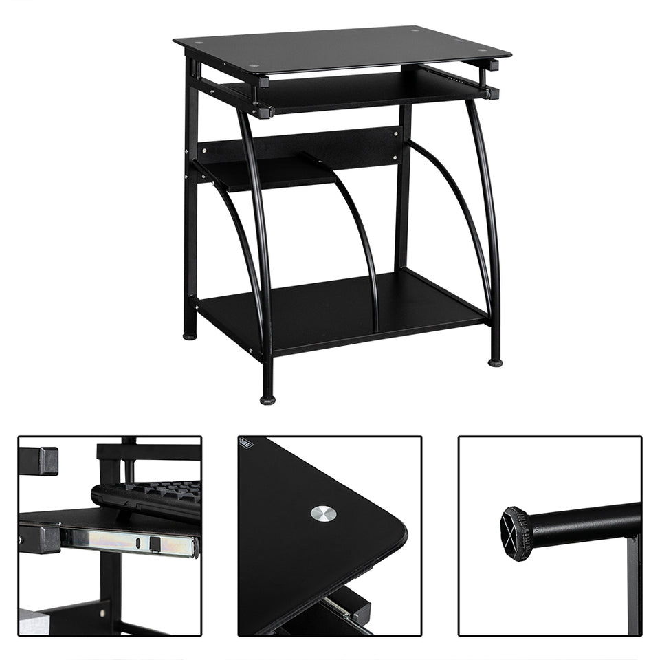 Tempered Glass Tablet Desk