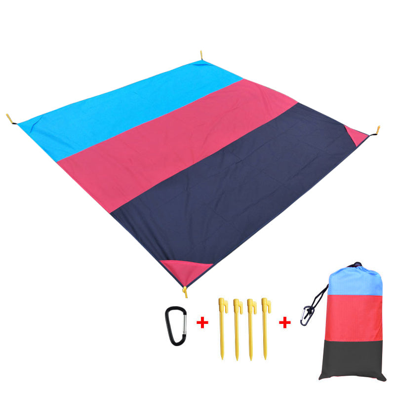 Large Size Beach Towels Mat Sand Beach Blanket Sand Proof Oversized Pocket Beach Swimming Pool Mat Beach Accessories Picnic Mat