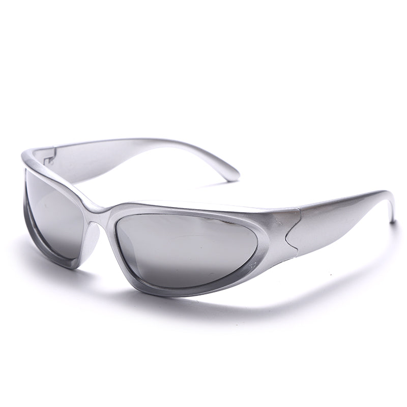 Mirror Round Clear Glasses