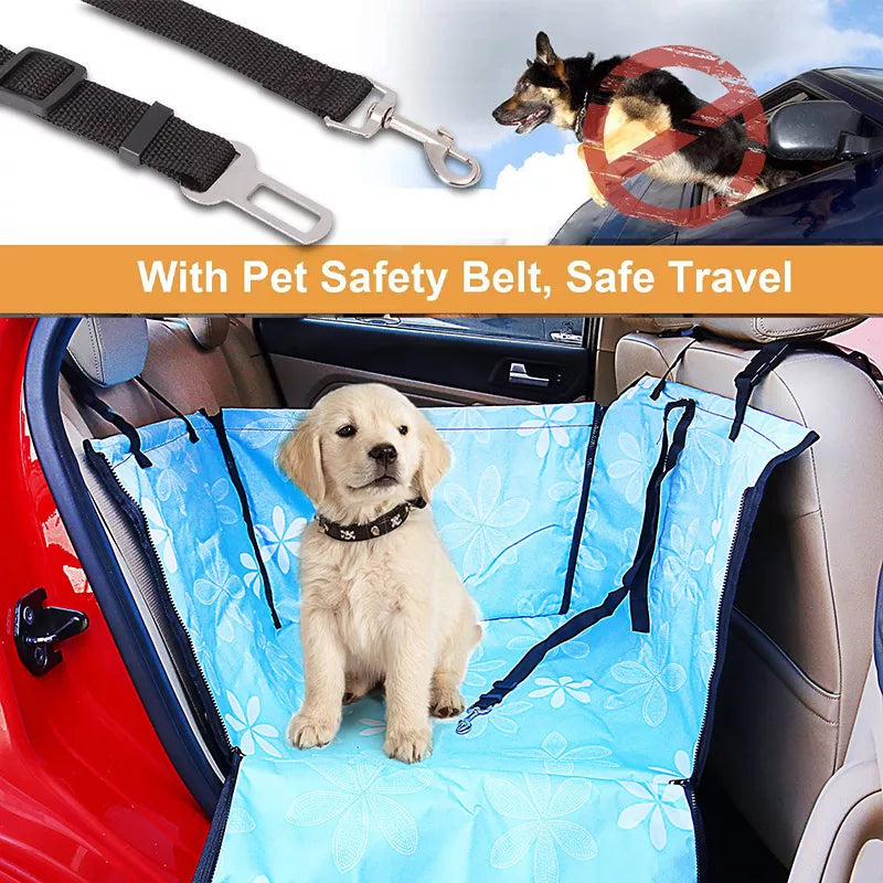 Dog Car Seat Cover Waterproof Dog Car Basket Pet Carrier For Cat Dogs Mats Folding Hammock Safety Travelling Car Seat Bag
