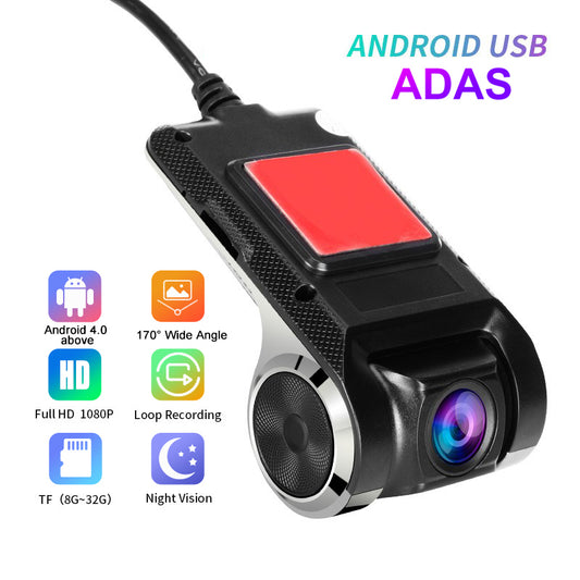 Full HD 1080P ADAS USB Dash Cam Car DVR Android  Dash Camera DVR Loop Recording Car DashCam Night Vision Video Recorder