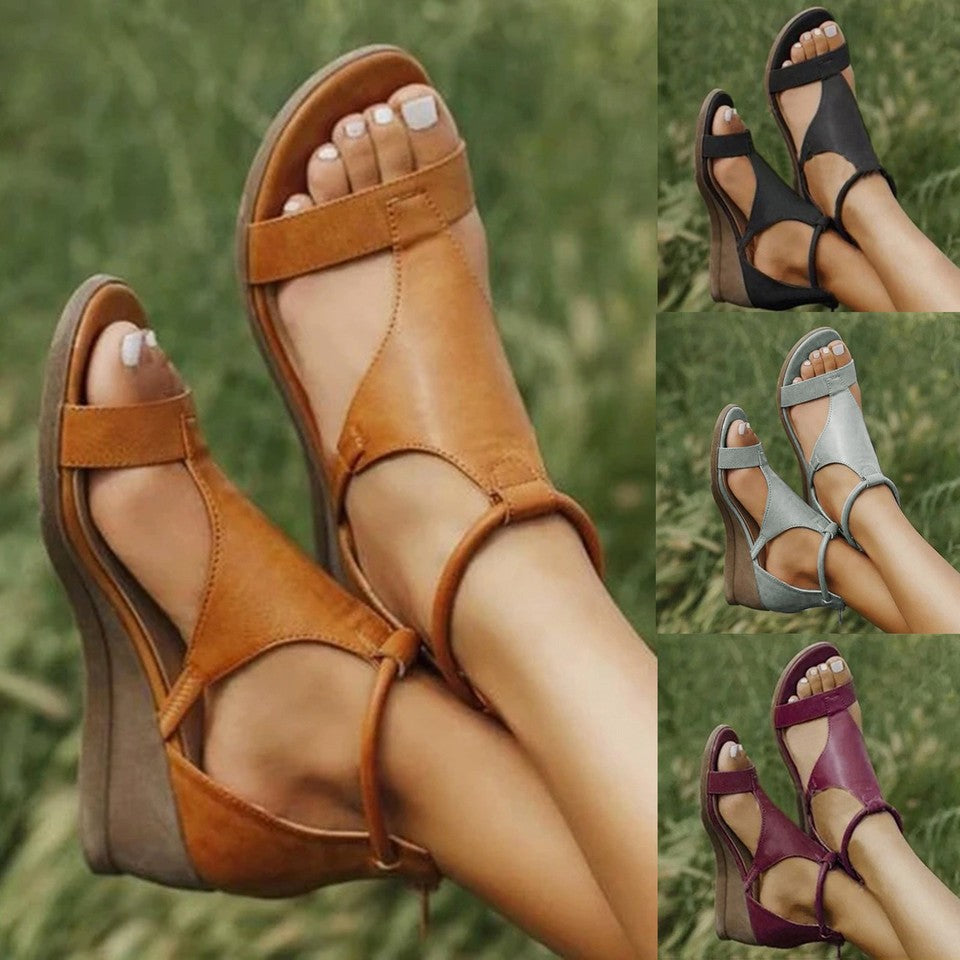 Womens Stripe Tennis Sandals