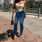High Waisted Denim Jeans