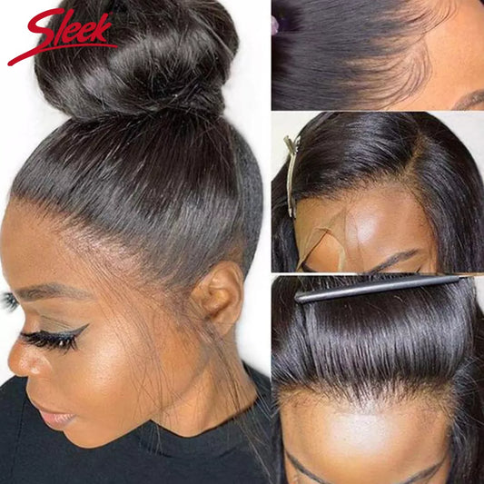 Peruvian 13x4 Lace Front Human Hair Wigs Straight T Part Human Hair Wigs For Black Women 13x6 Lace Frontal Wig 4x4 Lace Wigs