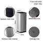 Sowoll 8'' Knife Holder Stainless Steel 8pcs Kitchen Cooking Knife Set Chef Slicing Bread Santoku Utility Paring Knife Sharpener
