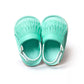 Kids White Puffer Sandals
