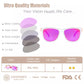 Transparent Rose Mirror Sunglasses