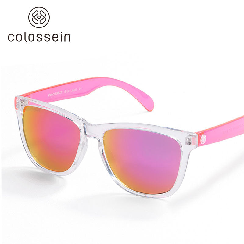 Transparent Rose Mirror Sunglasses