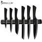 Sowoll 8'' Knife Holder Stainless Steel 8pcs Kitchen Cooking Knife Set Chef Slicing Bread Santoku Utility Paring Knife Sharpener