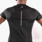 Robert Short Sleeve Shirt with Reflective Logo - Black