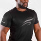 Robert Short Sleeve Shirt with Reflective Logo - Black