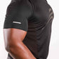 Robert Short Sleeve Shirt with Reflective Logo - Black