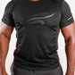 Robert Short Sleeve Shirt with Reflective Logo - Black